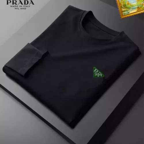 Cheap Prada T-Shirts Long Sleeved For Unisex #1385096 Replica Wholesale [$34.00 USD] [ITEM#1385096] on Replica Prada T-Shirts