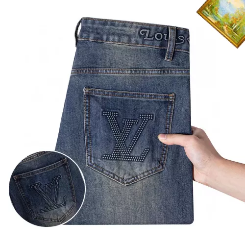 Cheap Louis Vuitton LV Jeans For Men #1385936 Replica Wholesale [$48.00 USD] [ITEM#1385936] on Replica Louis Vuitton LV Jeans
