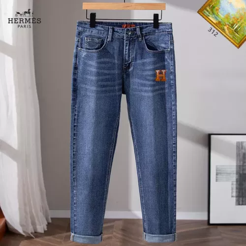 Cheap Hermes Jeans For Men #1385952 Replica Wholesale [$48.00 USD] [ITEM#1385952] on Replica Hermes Jeans