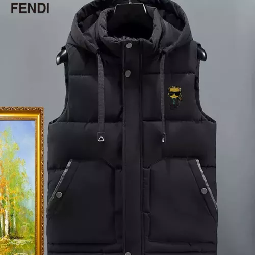 Cheap Fendi Jackets Sleeveless For Men #1386051 Replica Wholesale [$56.00 USD] [ITEM#1386051] on Replica Fendi Jackets