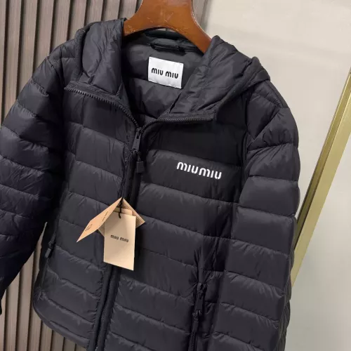 Cheap MIU MIU Down Feather Coat Long Sleeved For Women #1386143 Replica Wholesale [$160.00 USD] [ITEM#1386143] on Replica MIU MIU Down Feather Coat