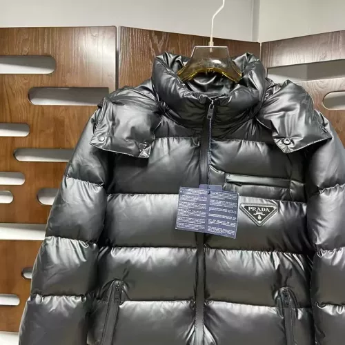 Cheap Prada Down Feather Coat Long Sleeved For Men #1386359 Replica Wholesale [$145.00 USD] [ITEM#1386359] on Replica Prada Down Feather Coat