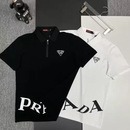 Cheap Prada T-Shirts Short Sleeved For Men #1386649 Replica Wholesale [$38.00 USD] [ITEM#1386649] on Replica Prada T-Shirts