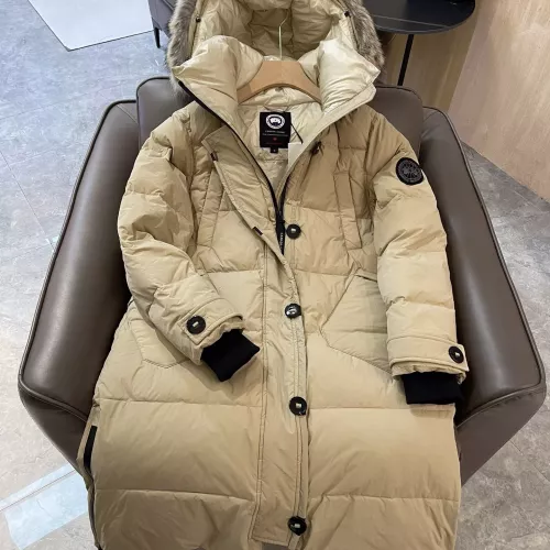 Cheap Canada Goose Down Feather Coat Long Sleeved For Women #1387255 Replica Wholesale [$257.85 USD] [ITEM#1387255] on Replica Canada Goose Down Feather Coat