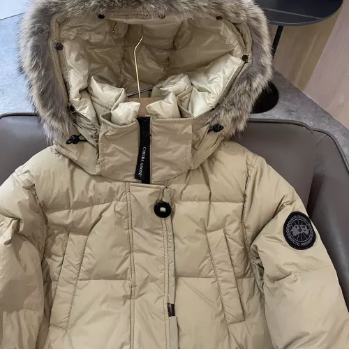 Cheap Canada Goose Down Feather Coat Long Sleeved For Women #1387255 Replica Wholesale [$257.85 USD] [ITEM#1387255] on Replica Canada Goose Down Feather Coat