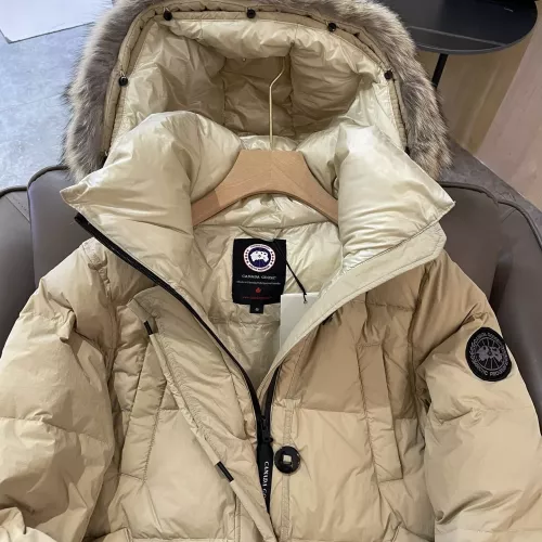Cheap Canada Goose Down Feather Coat Long Sleeved For Women #1387255 Replica Wholesale [$257.85 USD] [ITEM#1387255] on Replica Canada Goose Down Feather Coat