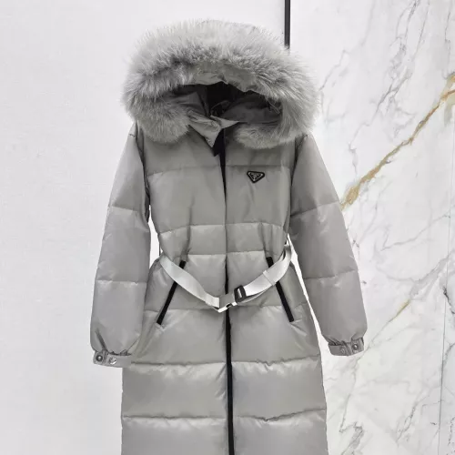 Cheap Prada Down Feather Coat Long Sleeved For Women #1387259 Replica Wholesale [$261.16 USD] [ITEM#1387259] on Replica Prada Down Feather Coat