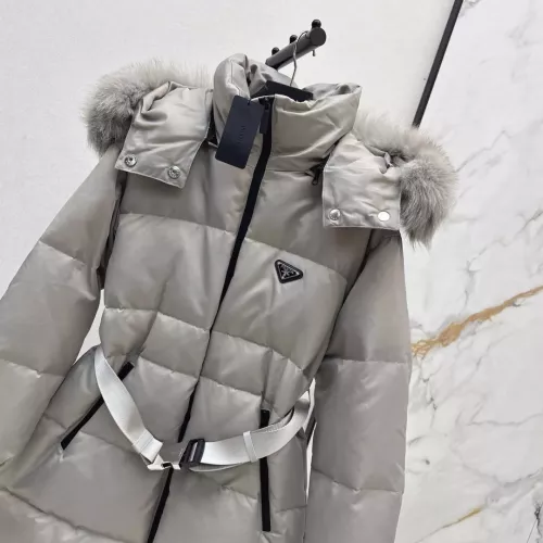 Cheap Prada Down Feather Coat Long Sleeved For Women #1387259 Replica Wholesale [$261.16 USD] [ITEM#1387259] on Replica Prada Down Feather Coat