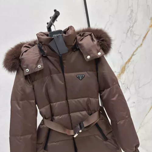 Cheap Prada Down Feather Coat Long Sleeved For Women #1387260 Replica Wholesale [$261.16 USD] [ITEM#1387260] on Replica Prada Down Feather Coat