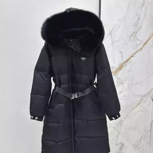 Cheap Prada Down Feather Coat Long Sleeved For Women #1387261 Replica Wholesale [$261.16 USD] [ITEM#1387261] on Replica Prada Down Feather Coat