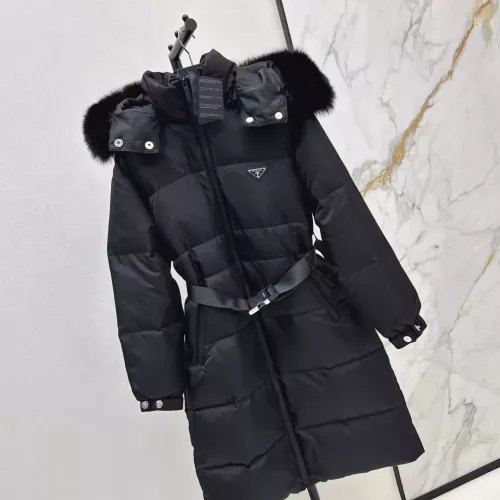 Cheap Prada Down Feather Coat Long Sleeved For Women #1387261 Replica Wholesale [$261.16 USD] [ITEM#1387261] on Replica Prada Down Feather Coat