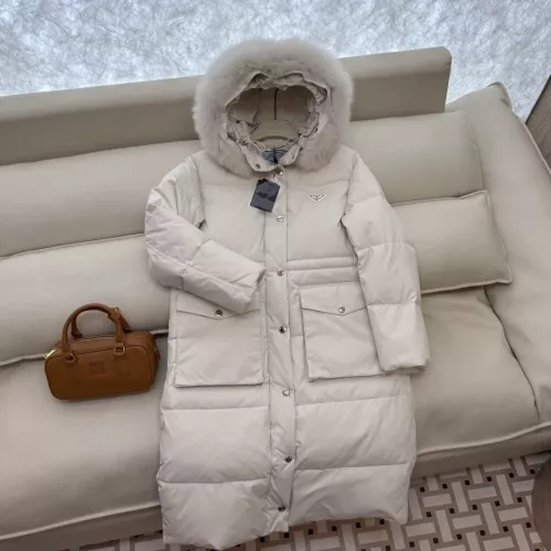 Cheap Prada Down Feather Coat Long Sleeved For Women #1387262 Replica Wholesale [$323.97 USD] [ITEM#1387262] on Replica Prada Down Feather Coat