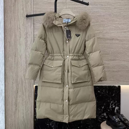 Prada Down Feather Coat Long Sleeved For Women #1387263