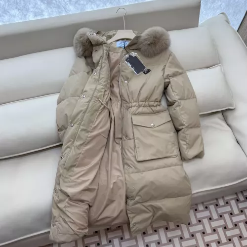 Cheap Prada Down Feather Coat Long Sleeved For Women #1387263 Replica Wholesale [$323.97 USD] [ITEM#1387263] on Replica Prada Down Feather Coat