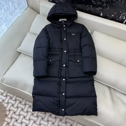 Cheap Prada Down Feather Coat Long Sleeved For Women #1387264 Replica Wholesale [$323.97 USD] [ITEM#1387264] on Replica Prada Down Feather Coat