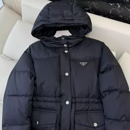 Cheap Prada Down Feather Coat Long Sleeved For Women #1387264 Replica Wholesale [$323.97 USD] [ITEM#1387264] on Replica Prada Down Feather Coat