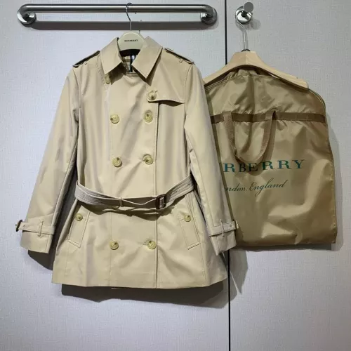 Cheap Burberry Trench Coat Long Sleeved For Women #1387265 Replica Wholesale [$162.00 USD] [ITEM#1387265] on Replica Burberry Trench Coat