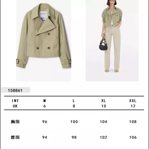 Cheap Burberry Trench Coat Long Sleeved For Women #1387266 Replica Wholesale [$162.00 USD] [ITEM#1387266] on Replica Burberry Trench Coat