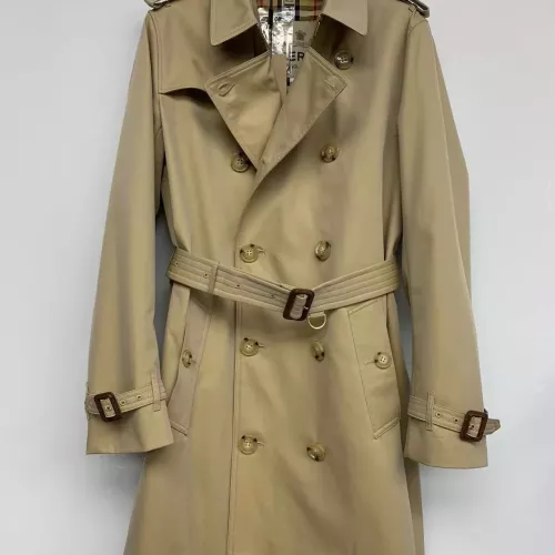 Burberry Trench Coat Long Sleeved For Men #1387279