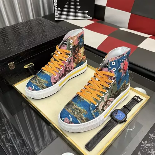Cheap Dsquared High Tops Shoes For Men #1387431 Replica Wholesale [$82.00 USD] [ITEM#1387431] on Replica Dsquared High Tops Shoes