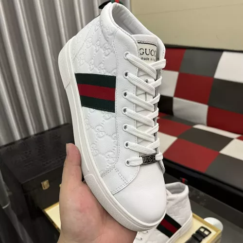 Cheap Gucci High Tops Shoes For Men #1387722 Replica Wholesale [$88.00 USD] [ITEM#1387722] on Replica Gucci High Tops Shoes