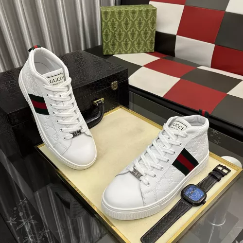 Cheap Gucci High Tops Shoes For Men #1387722 Replica Wholesale [$88.00 USD] [ITEM#1387722] on Replica Gucci High Tops Shoes