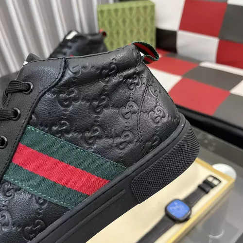 Cheap Gucci High Tops Shoes For Men #1387724 Replica Wholesale [$88.00 USD] [ITEM#1387724] on Replica Gucci High Tops Shoes