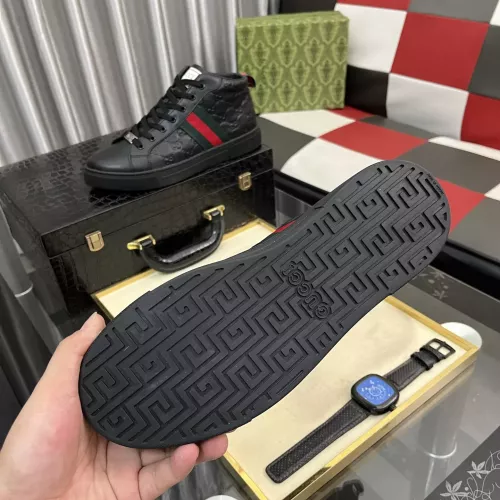 Cheap Gucci High Tops Shoes For Men #1387724 Replica Wholesale [$88.00 USD] [ITEM#1387724] on Replica Gucci High Tops Shoes
