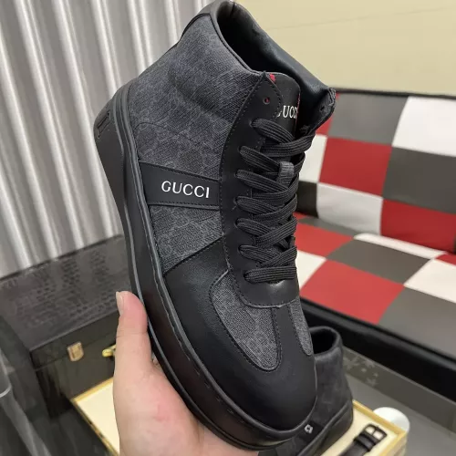 Cheap Gucci High Tops Shoes For Men #1387729 Replica Wholesale [$85.00 USD] [ITEM#1387729] on Replica Gucci High Tops Shoes