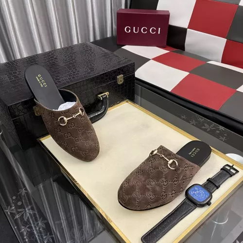 Cheap Gucci Slippers For Men #1387836 Replica Wholesale [$92.00 USD] [ITEM#1387836] on Replica Gucci Slippers