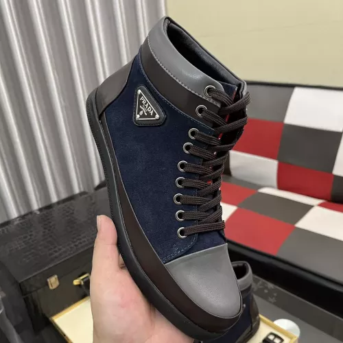 Cheap Prada High Top Shoes For Men #1387864 Replica Wholesale [$88.00 USD] [ITEM#1387864] on Replica Prada High Top Shoes