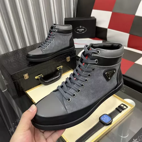 Prada High Top Shoes For Men #1387865