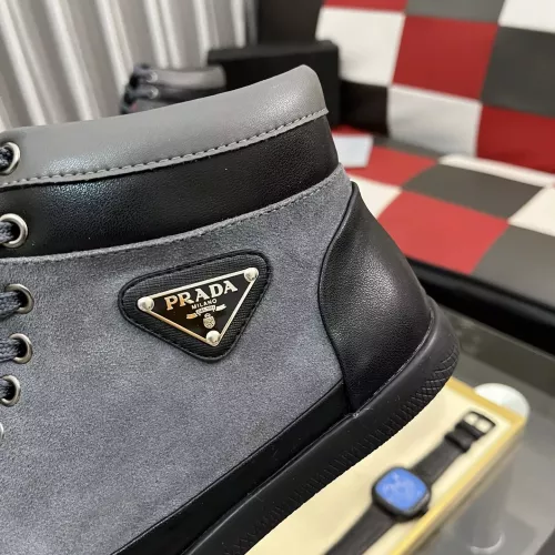 Cheap Prada High Top Shoes For Men #1387865 Replica Wholesale [$88.00 USD] [ITEM#1387865] on Replica Prada High Top Shoes