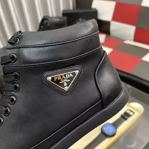 Cheap Prada High Top Shoes For Men #1387866 Replica Wholesale [$88.00 USD] [ITEM#1387866] on Replica Prada High Top Shoes