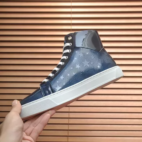 Cheap Philipp Plein PP High Tops Shoes For Men #1387892 Replica Wholesale [$92.00 USD] [ITEM#1387892] on Replica Philipp Plein PP High Tops Shoes