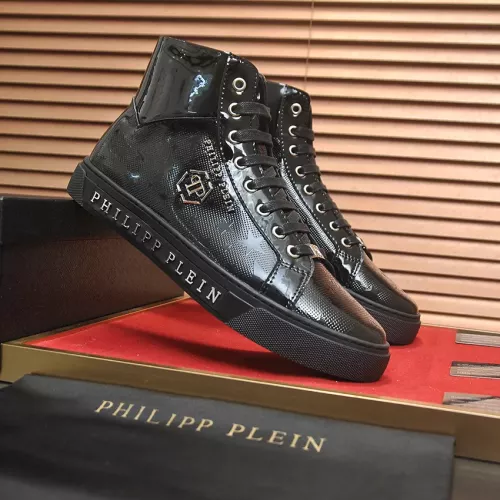 Cheap Philipp Plein PP High Tops Shoes For Men #1387894 Replica Wholesale [$92.00 USD] [ITEM#1387894] on Replica Philipp Plein PP High Tops Shoes