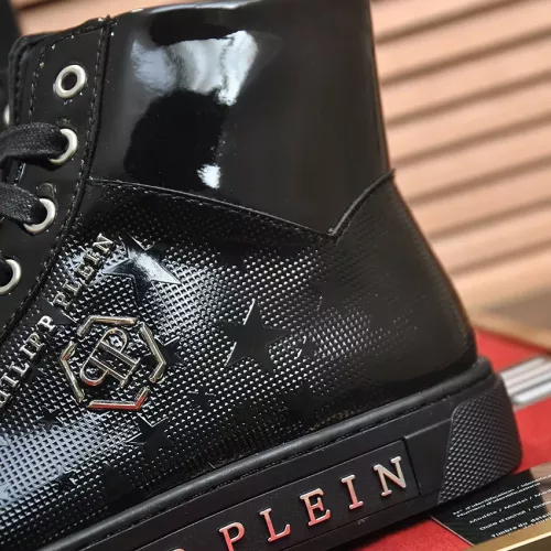 Cheap Philipp Plein PP High Tops Shoes For Men #1387894 Replica Wholesale [$92.00 USD] [ITEM#1387894] on Replica Philipp Plein PP High Tops Shoes