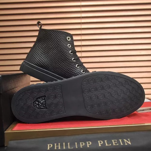 Cheap Philipp Plein PP High Tops Shoes For Men #1387903 Replica Wholesale [$92.00 USD] [ITEM#1387903] on Replica Philipp Plein PP High Tops Shoes