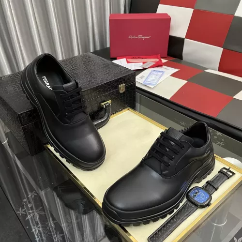 Cheap Salvatore Ferragamo Leather Shoes For Men #1387949 Replica Wholesale [$118.00 USD] [ITEM#1387949] on Replica Salvatore Ferragamo Leather Shoes