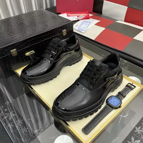 Cheap Salvatore Ferragamo Leather Shoes For Men #1387955 Replica Wholesale [$118.00 USD] [ITEM#1387955] on Replica Salvatore Ferragamo Leather Shoes