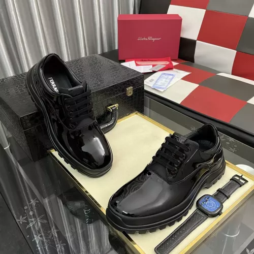 Cheap Salvatore Ferragamo Leather Shoes For Men #1387955 Replica Wholesale [$118.00 USD] [ITEM#1387955] on Replica Salvatore Ferragamo Leather Shoes
