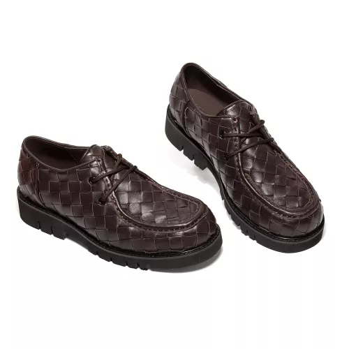 Cheap Bottega Veneta BV Leather Shoes For Men #1387966 Replica Wholesale [$145.00 USD] [ITEM#1387966] on Replica Bottega Veneta BV Leather Shoes