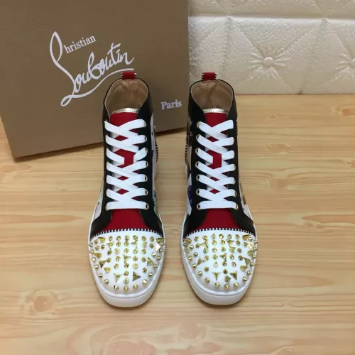 Cheap Christian Louboutin High Top Shoes For Men #1388022 Replica Wholesale [$96.00 USD] [ITEM#1388022] on Replica Christian Louboutin High Top Shoes