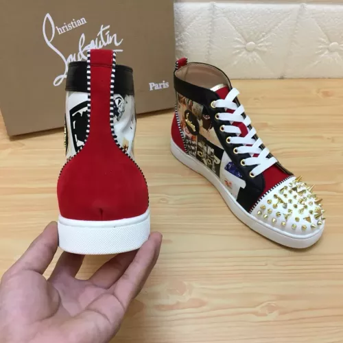 Cheap Christian Louboutin High Top Shoes For Men #1388022 Replica Wholesale [$96.00 USD] [ITEM#1388022] on Replica Christian Louboutin High Top Shoes