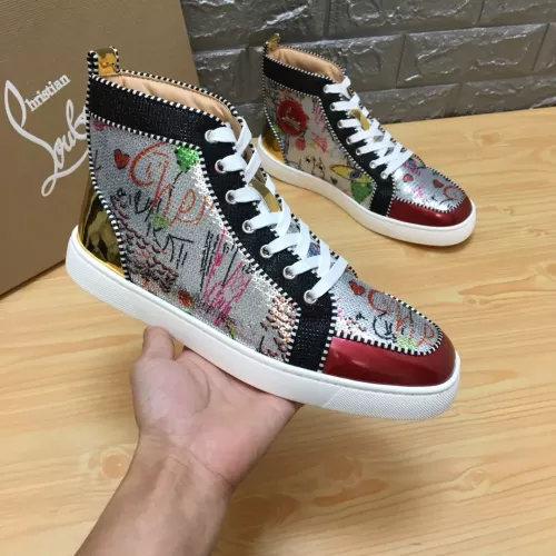 Cheap Christian Louboutin High Top Shoes For Men #1388027 Replica Wholesale [$96.00 USD] [ITEM#1388027] on Replica Christian Louboutin High Top Shoes