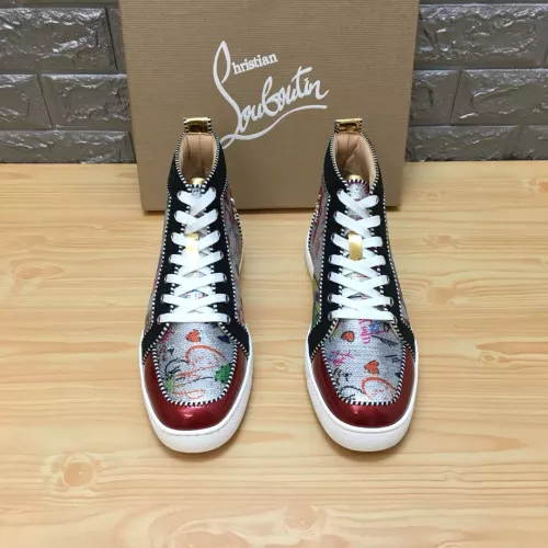 Cheap Christian Louboutin High Top Shoes For Men #1388027 Replica Wholesale [$96.00 USD] [ITEM#1388027] on Replica Christian Louboutin High Top Shoes