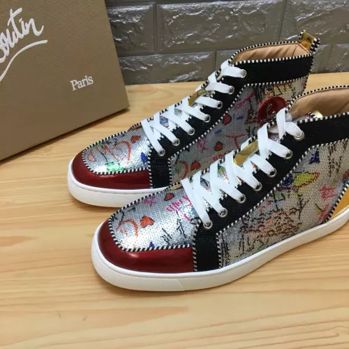 Cheap Christian Louboutin High Top Shoes For Men #1388027 Replica Wholesale [$96.00 USD] [ITEM#1388027] on Replica Christian Louboutin High Top Shoes