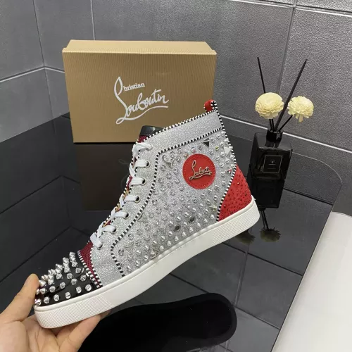 Cheap Christian Louboutin High Top Shoes For Men #1388034 Replica Wholesale [$96.00 USD] [ITEM#1388034] on Replica Christian Louboutin High Top Shoes