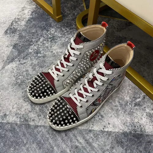 Cheap Christian Louboutin High Top Shoes For Men #1388034 Replica Wholesale [$96.00 USD] [ITEM#1388034] on Replica Christian Louboutin High Top Shoes