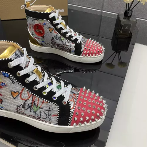 Cheap Christian Louboutin High Top Shoes For Men #1388037 Replica Wholesale [$96.00 USD] [ITEM#1388037] on Replica Christian Louboutin High Top Shoes
